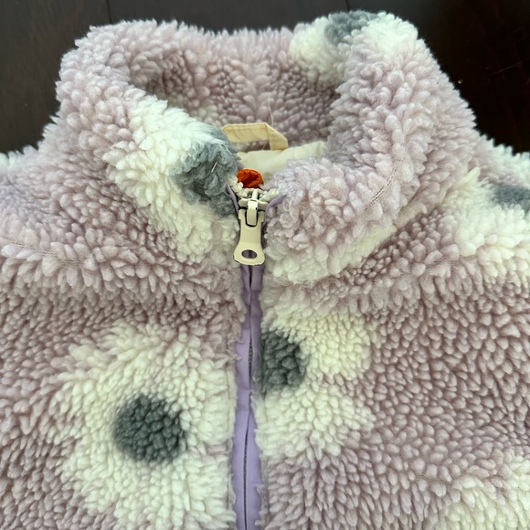 Zara Flower Bloom Sherpa Jacket, size 3-4y - Picture 8 of 9